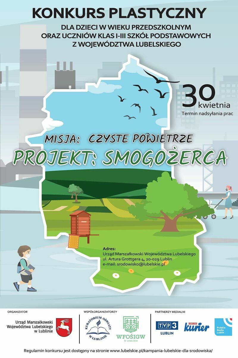 Konkurs plastyczny "Misja: czyste powietrze. Projekt: Smogożerca" 