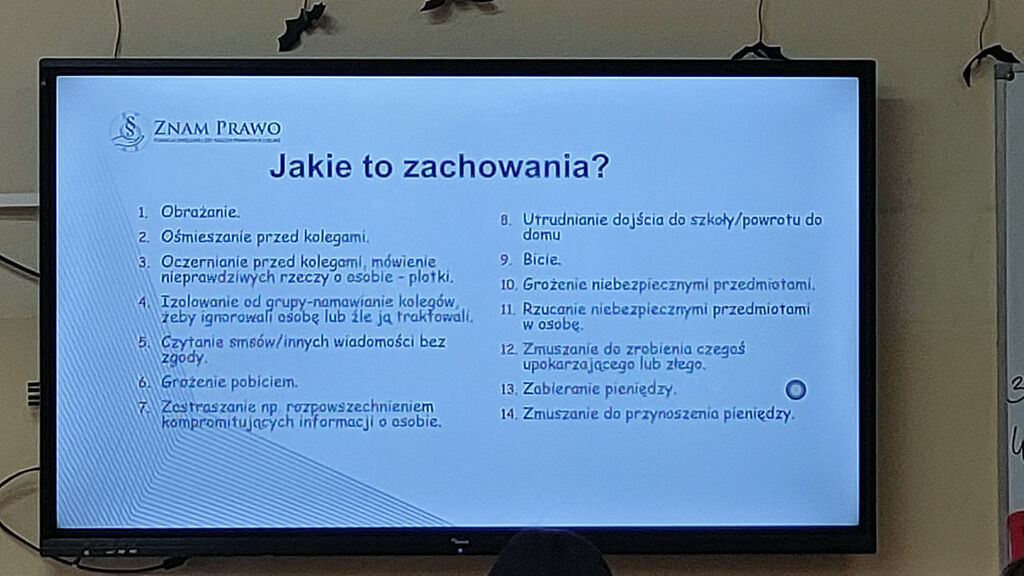 ZAJECIA INFORMACYJNO-EDUKACYJNE Z ZAKRESU EDUKACJI PRAWNEJ