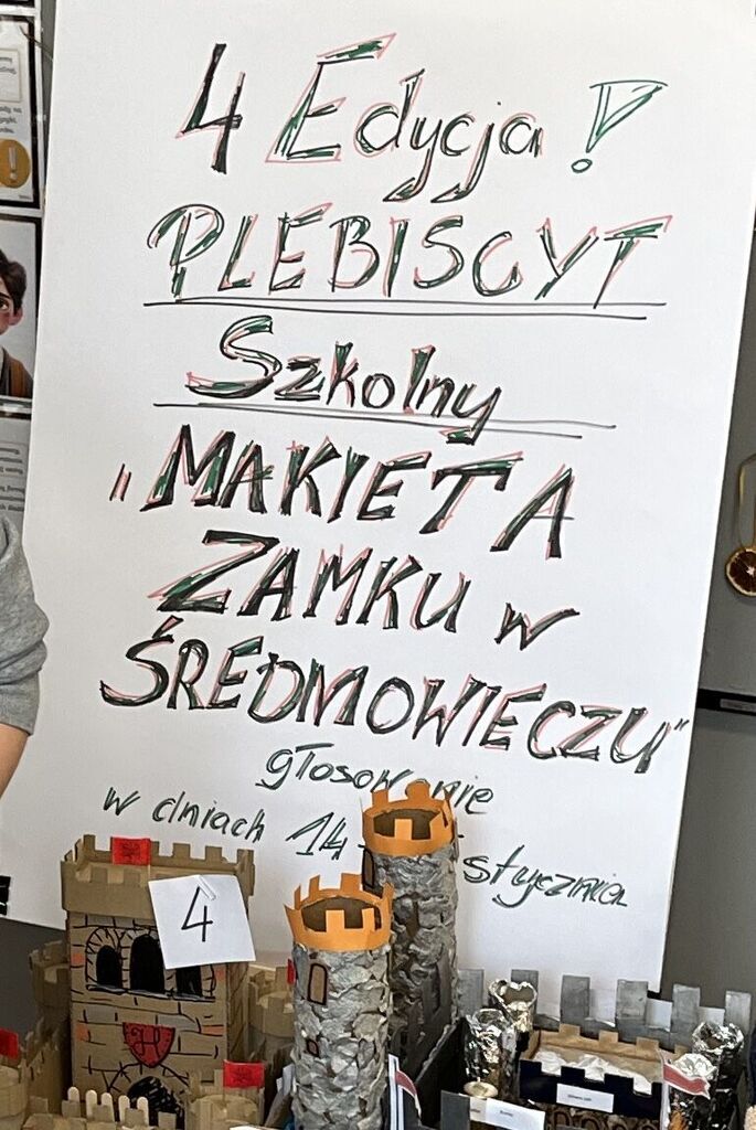 PLEBISCYT SZKOLNY - MAKIETA ZAMKU W ŚREDNIOWIECZU