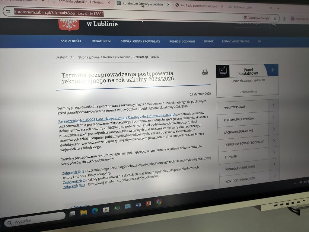ZAJĘCIA INFORMACYJNO - EDUKACYJNE DLA UCZNIÓW KL. VIII SP