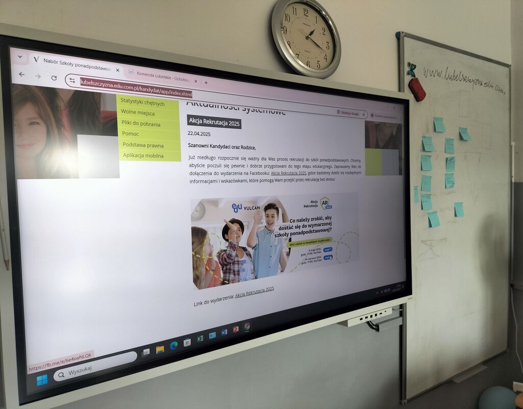 ZAJĘCIA INFORMACYJNO - EDUKACYJNE DLA UCZNIÓW KL. VIII SP