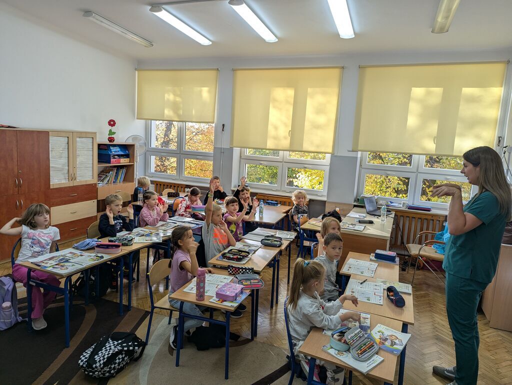 SPOTKANIE Z FIZJOTERAPEUTKIĄ W KLASIE I A