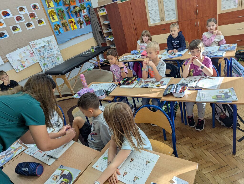 SPOTKANIE Z FIZJOTERAPEUTKIĄ W KLASIE I A