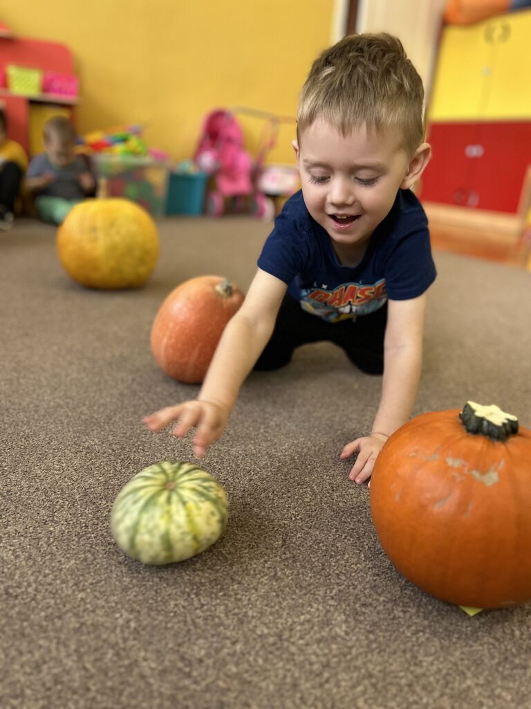 Dyniowe zabawy wspierające rozwój sensomotoryczny