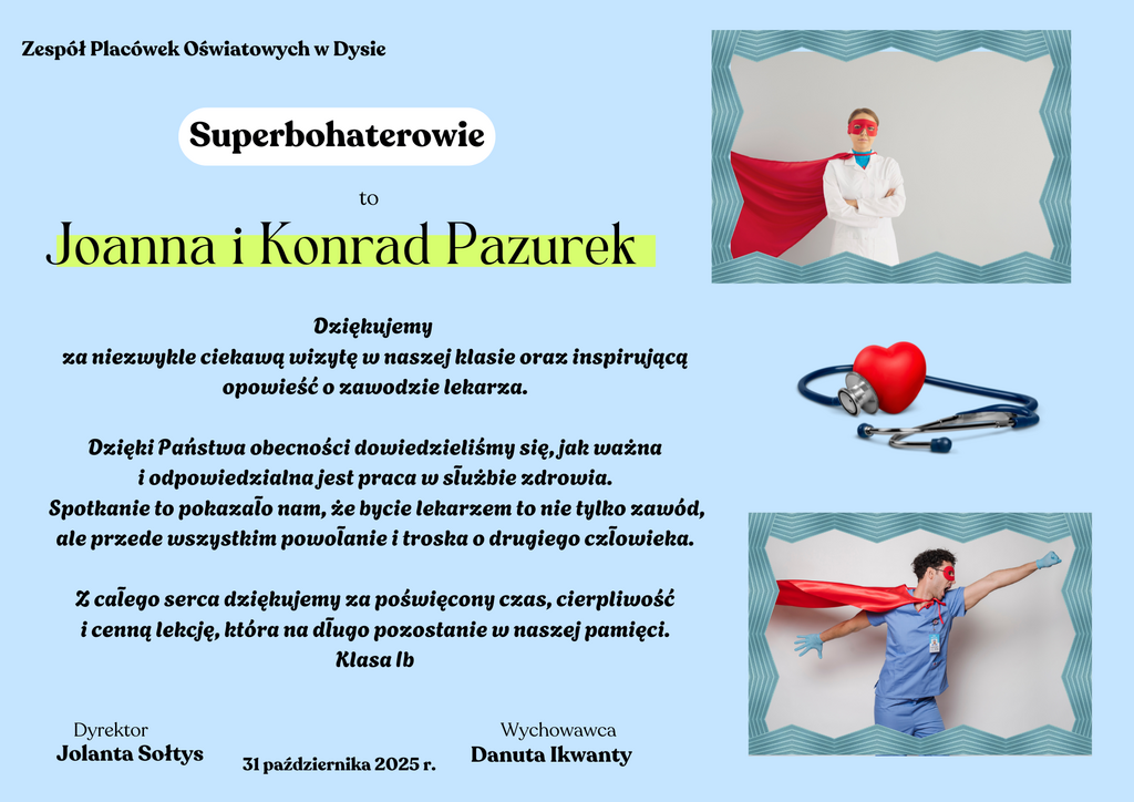 SPOTKANIE Z LEKARZAMI W KLASIE IB