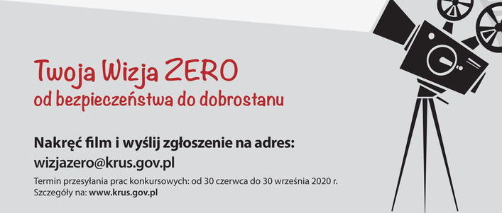 Ogólnopolski konkurs filmowy dla Młodzieży "Moja Wizja Zero - Bezpieczeństwo, Zdrowie i Dobrostan Rolnika"