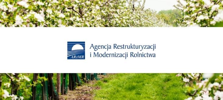 Sad i logo Agencja restrukturyzacji i modernizacji rolnictwa