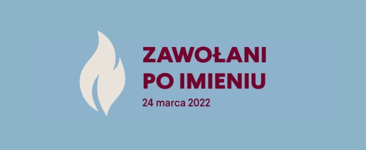 Grafika z napisem Zawołani po Imieniu