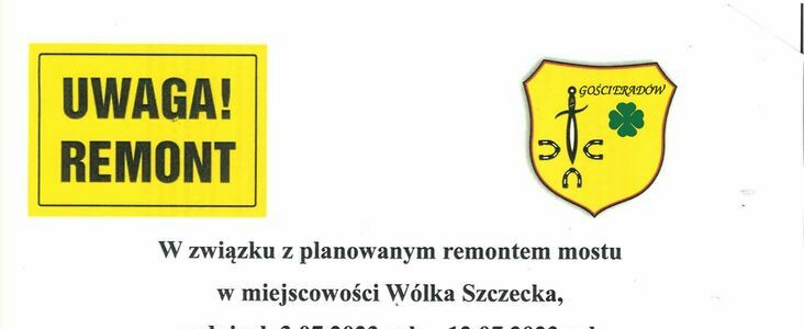 Remont mostu w m. Wólka Szczecka