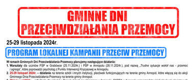 Plakat z informacjami