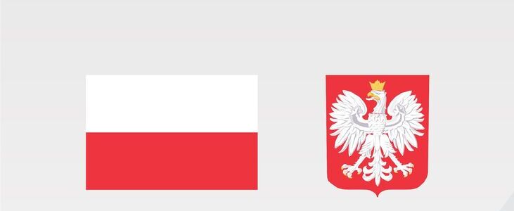 Plakat informacyjny z godłem Polski oraz flagą. Zawiera informacje o dofinansowaniu wynagrodzeń pracowników wsparcia rodziny na lata 2024-2027. Kwota dofinansowania: 22 848,11 zł, data podpisania umowy: 22 lipca 2026.