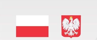 Plakat z flagą Polski i herbem, informujący o dofinansowaniu ze środków budżetu państwa dla jednostek pomocy społecznej na lata 2024-2027. Zawiera dane dotyczące kwoty dofinansowania i datę podpisania umowy.