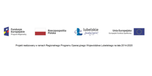 logotypy: Fundusze Europejskie Program Regionalny,Rzeczpospolita Polska, Lubelskie Smakuj życie, Unia Europejska.