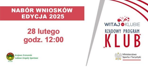 Grafika naboru wniosków do Rządowego Programu...
fot. rzadowyprogramklub.pl