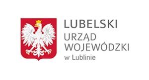Grafika przedstawia po lewej stronie godło Polski, po prawej napis Lubelski Urząd Wojewódzki w Lublinie