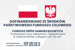 Dofinansowanie ze środków Państwowego Funduszu Celowego na przebudowę ulicy Jagiellończyka