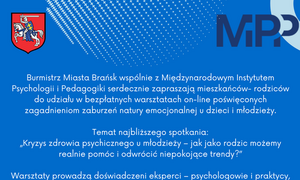 Zdrowie psychiczne naszych dzieci – zaproszenie na bezpłatne warsztaty dla rodziców