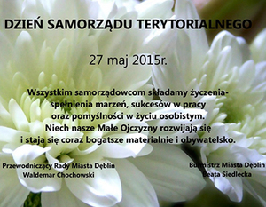DZIEŃ SAMORZĄDU TERYTORIALNEGO 27 maj 2015 r.