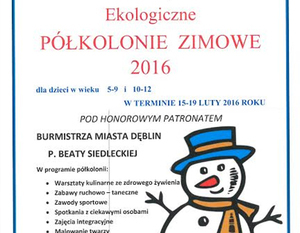 Ekologiczne Półkolonie Zimowe 2016 