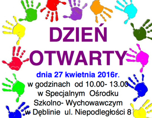 DZIEŃ OTWARTY dnia 27 kwietnia 2016r.