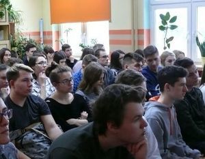 Spotkanie uczniów ZSO w Dęblinie ze stypendystą Polsko-Amerykańskiej Komisji Fulbrighta