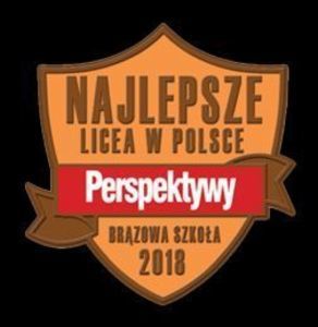 Liceum Ogólnokształcące im. 15. Pułku Piechoty „Wilków” -  BRĄZOWĄ SZKOŁĄ według rankingu „Perspektyw”