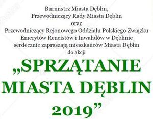 Sprzątanie Miasta Dęblin 2019