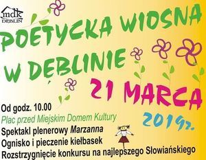 POETYCKA WIOSNA W DĘBLINIE