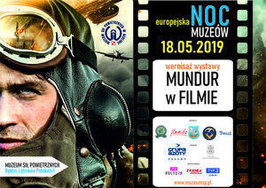 Zaproszenie: Wernisaż MUNDUR W FILMIE - Europejska Noc Muzeów, 18.05.2019 Muzeum Sił Powietrznych w Dęblinie