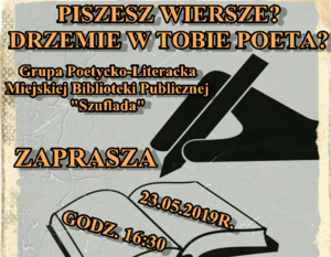 PISZESZ WIERSZE? DRZEMIE W TOBIE POETA?