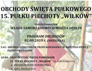 OBCHODY ŚWIĘTA PUŁKOWEGO 15. PUŁKU PIECHOTY „WILKÓW”