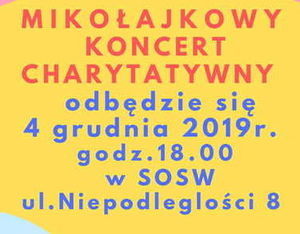 MIKOŁAJKOWY KONCERT CHARYTATYWNY 