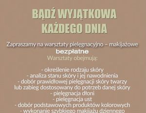 Wykadrowana część plakatu BĄDŹ WYJĄTKOWA KAŻDEGO DNIA 