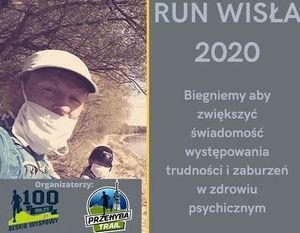 RUN WISŁA 2020 – 450 km biegiem- fragment plakatu