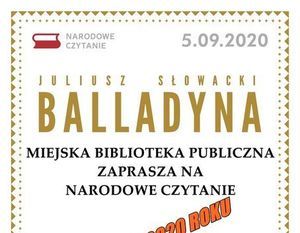 Narodowe Czytanie 2020 - Balladyna