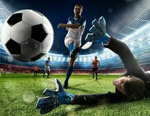 Boisko piłka zawodnicy