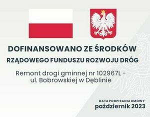 „Remont drogi gminnej nr 102967L – ul. Bobrowskiej w Dęblinie” 