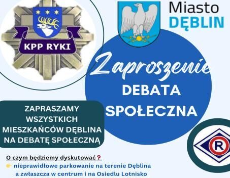 DEBATA SPOŁECZNA NT.  "Nieprawidłowego parkowania na terenie Dęblina"