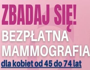 Bezpłatna mammografia - 1 października 2025 r.
