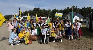 🖤💛Kaszubi z Dziemian wraz ze swoimi samorządowcami na XXVI Światowym Zjeździe w Szemudzie🖤💛