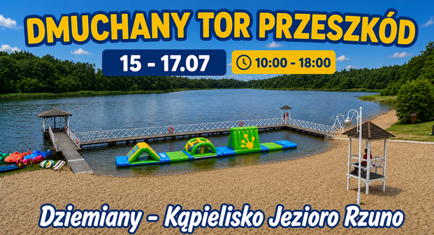 Dmuchany Tor Przeszkód!
