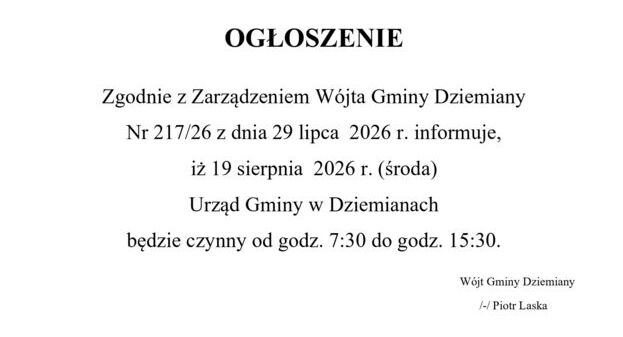 Ogłoszenie