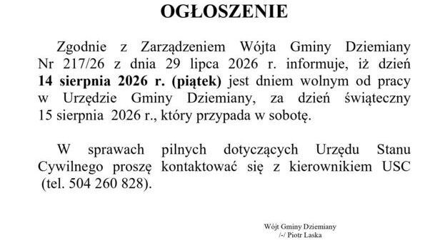 Ogłoszenie