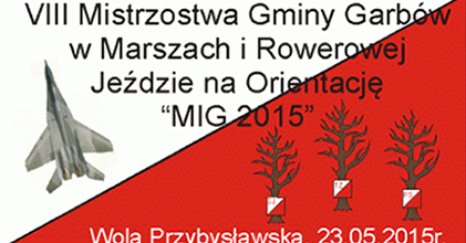 VIII Mistrzostwa Gminy Garbów w Marszach i Rowerowej Jeździe na Orientację MIG 2015