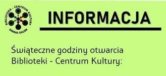 Świąteczne godziny Centrum Kultury