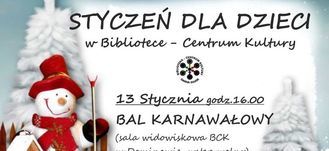 Styczeń dla dzieci w Bibliotece - Centrum Kultury 