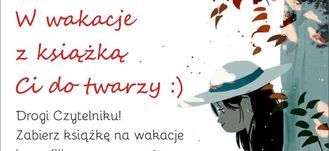 W wakacje z książką Ci do twarzy :)