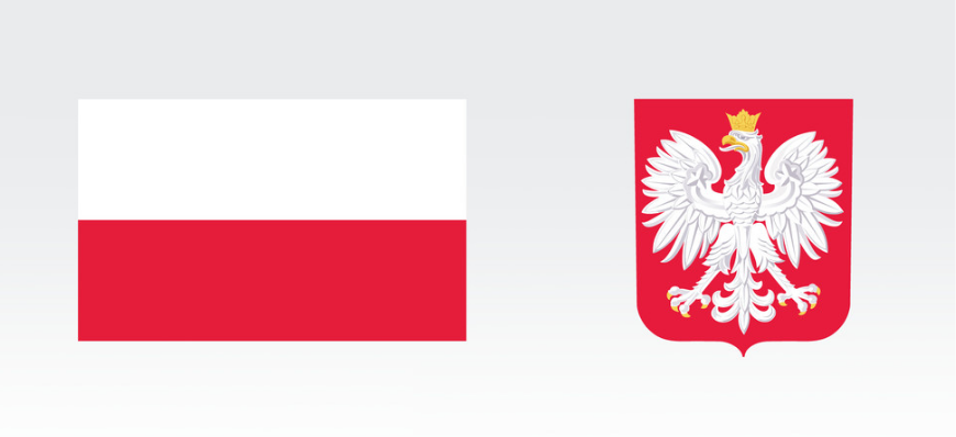 Flaga i godło polski