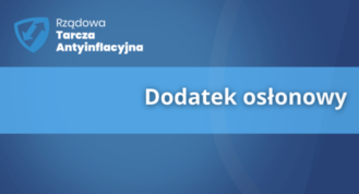 Grafika z napisem dodatek osłonowy