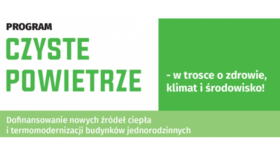 Napis Czyste powietrze